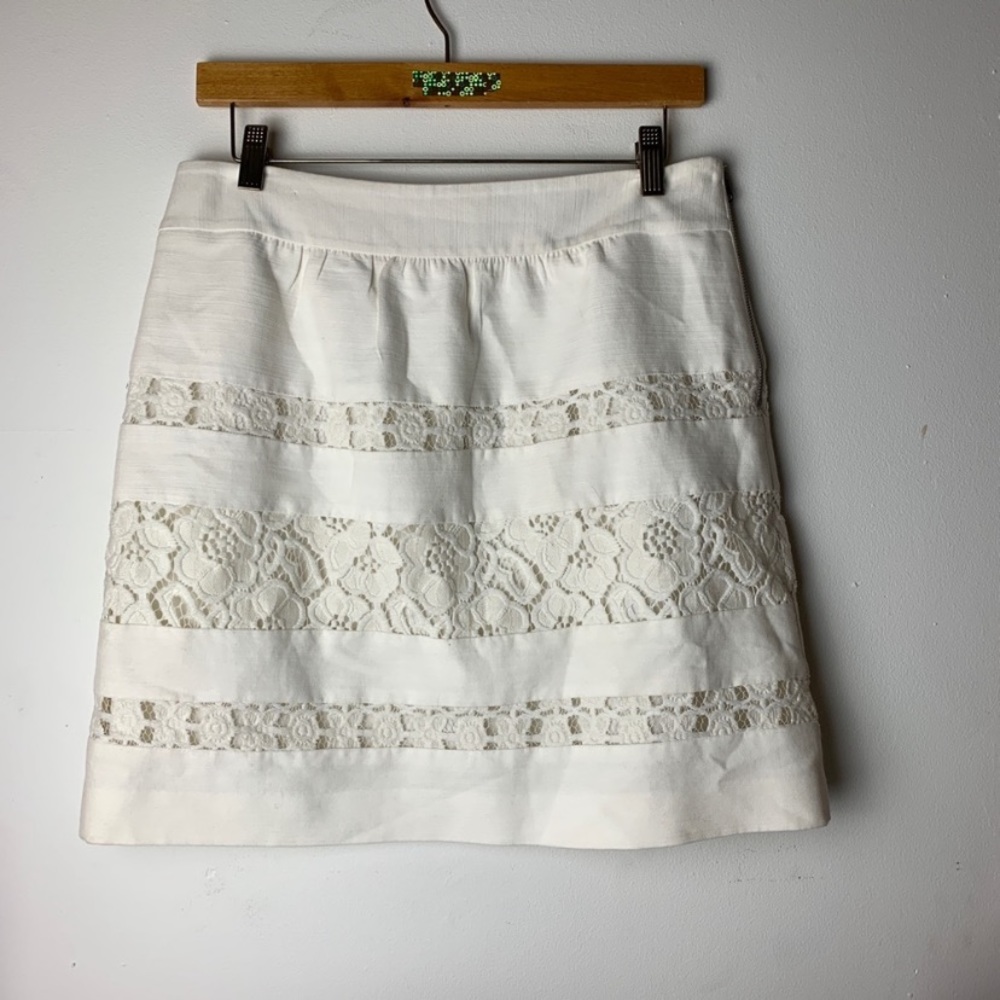 Loft white skirt